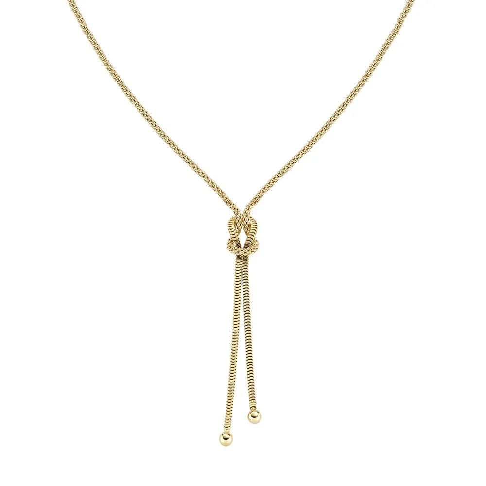 Love Knot pozlaćena ogrlica CLNOAMGG