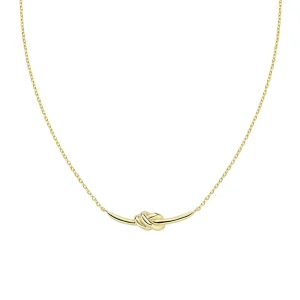 Love Knot pozlaćena ogrlica od mesinga OTCLNOAMG
