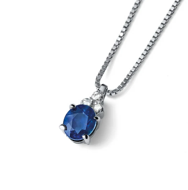 P27 18kt Modri safir & DIA