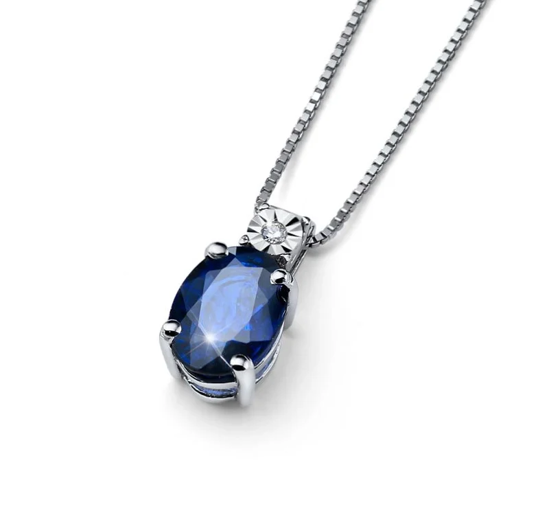 P41 18kt Modri safir & DIA
