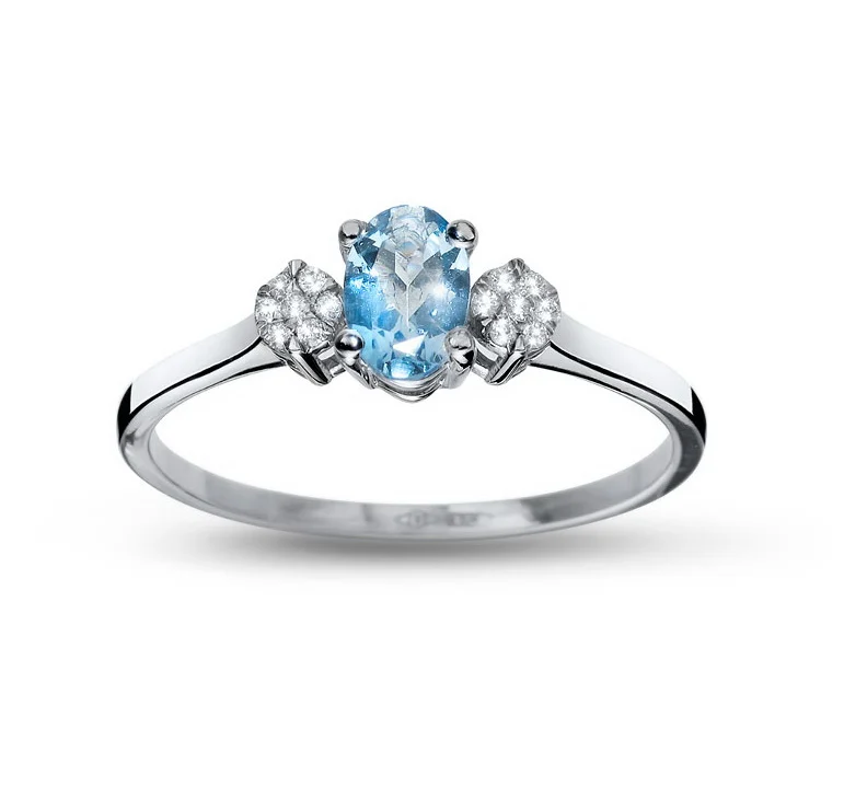 ZP14 18kt Aquamarine & DIA