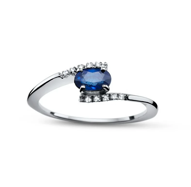 ZP15 18kt Modri safir & DIA